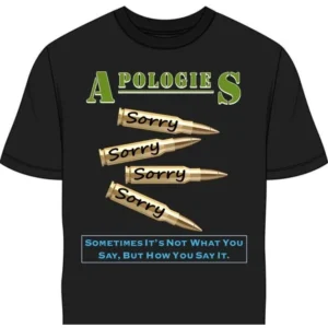 Apologies short sleeve t-shirt